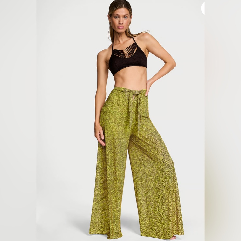 VICTORIA'S SECRET SWIM Beachwear Mesh limelight dots set